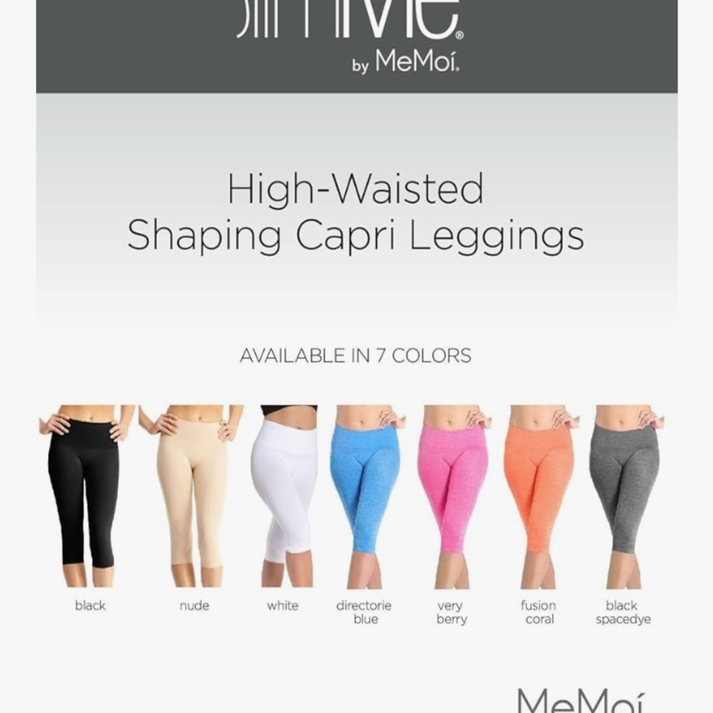 NWT SlimMe High Waisted Capri Shape Wear  Q2/6 - Picture 3 of 3